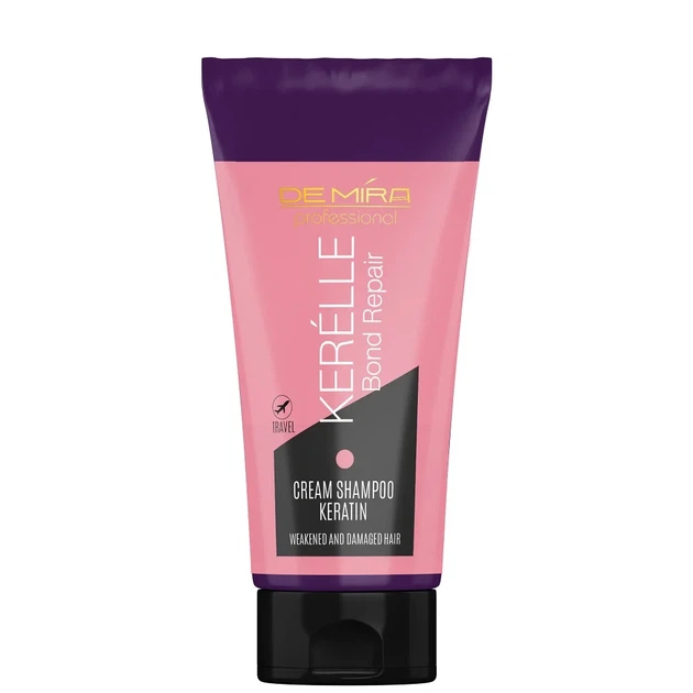 Шампунь DEMIRA Professional KERELLE Keratin Bond Repair Cream Shampoo відновлювальний з кератином 90 мл - Фото 1 Шампунь DEMIRA Professional KERELLE Keratin Bond Repair Cream Shampoo відновлювальний з кератином 90 мл - изображение 1