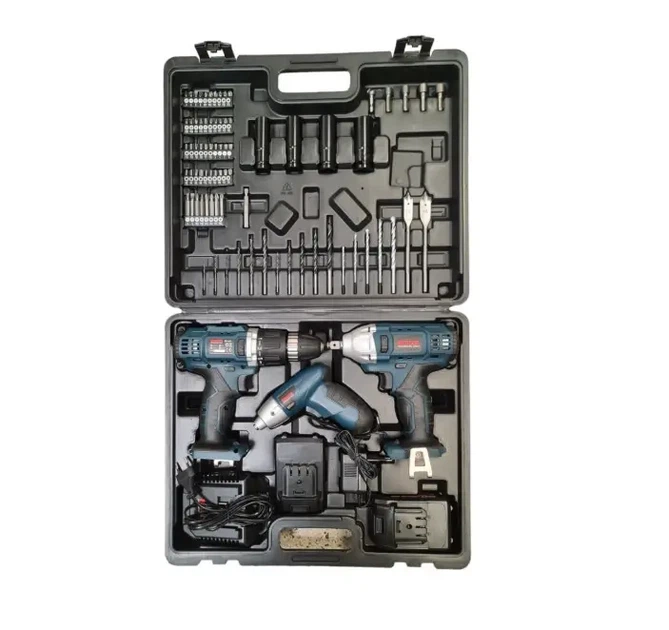 Набор аккумуляторных инструментов Boxer SR 033 3 в 1 24 В 3 Ah с двумя аккумуляторами дрелью шуруповертом ударным гайковертом 250 Нм аккумуляторной отверткой и кейсом - изображение 11