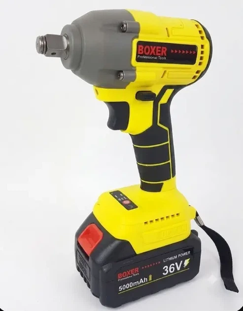 Набор аккумуляторных инструментов BOXER BX187Y 4в1 36 В с двумя аккумуляторами 5Ah шуруповерт гайковерт перфоратор SDS Plus и болгарка в кейсе - изображение 6