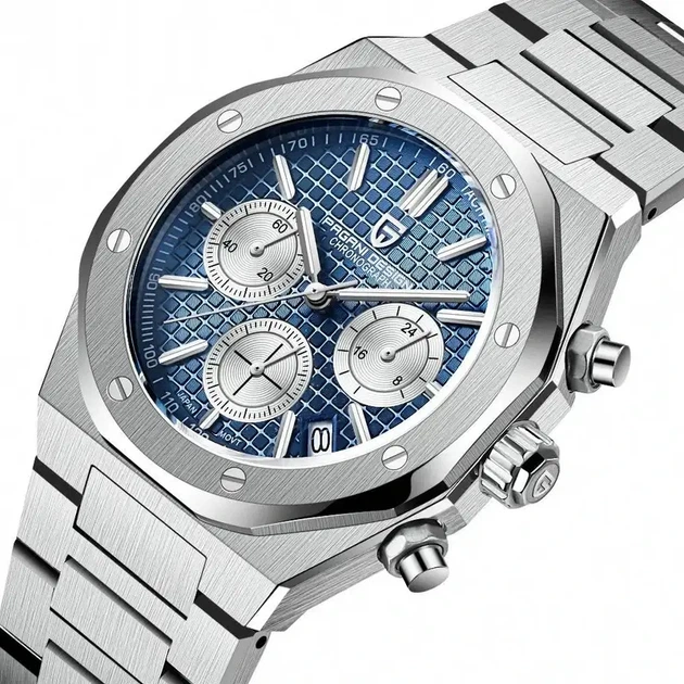 Чоловічий годинник Pagani Design PD-1707 Silver-Blue - зображення 2