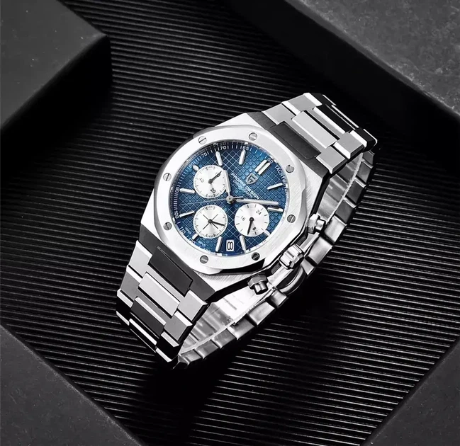 Чоловічий годинник Pagani Design PD-1707 Silver-Blue - зображення 5