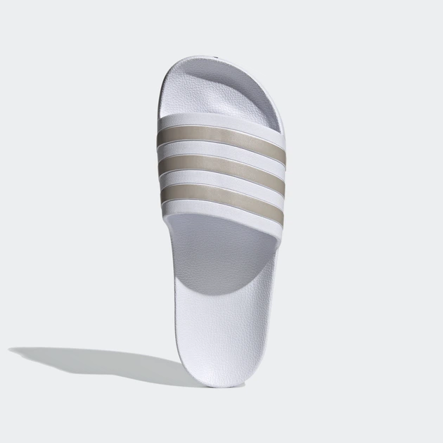 Легкие шлепанцы Adilette Aqua от Adidas с фирменными полосками 47.5 (12 US) 30 см Белый/Серый 1159855964 - изображение 4
