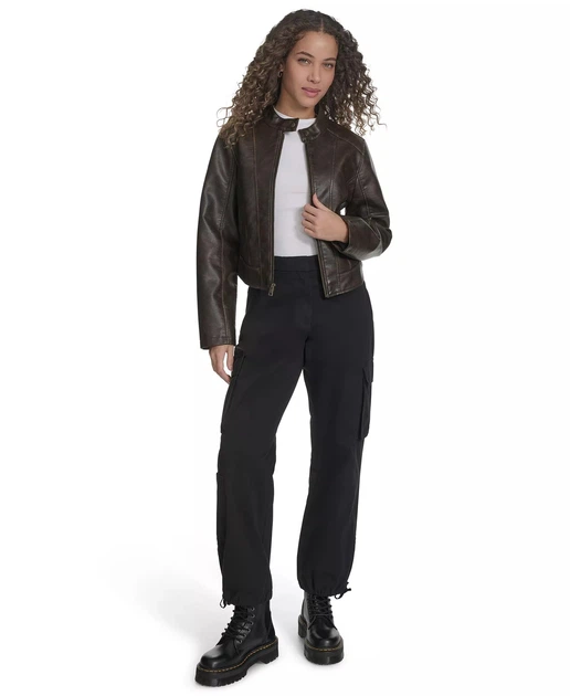 Женская куртка из экокожи Levi's 1161044748 (Коричневый M) - Фото 5 Женская куртка из экокожи Levi's 1161044748 (Коричневый M) - изображение 5