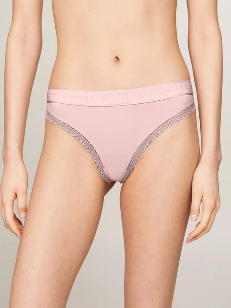 Женский комплект белья Tommy Hilfiger бюст и трусики тонг 1161140026 (Розовый XL) - изображение 5