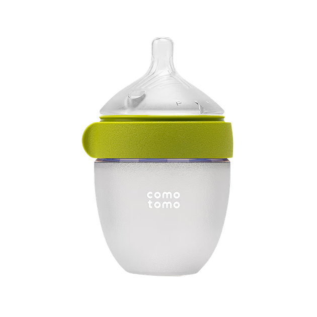 Детская силиконовая бутылочка Como Tomo 2-го поколения для новорожденных (0-3 месяца), имитирующая грудное молоко, 150 мл, зеленая. - изображение 5