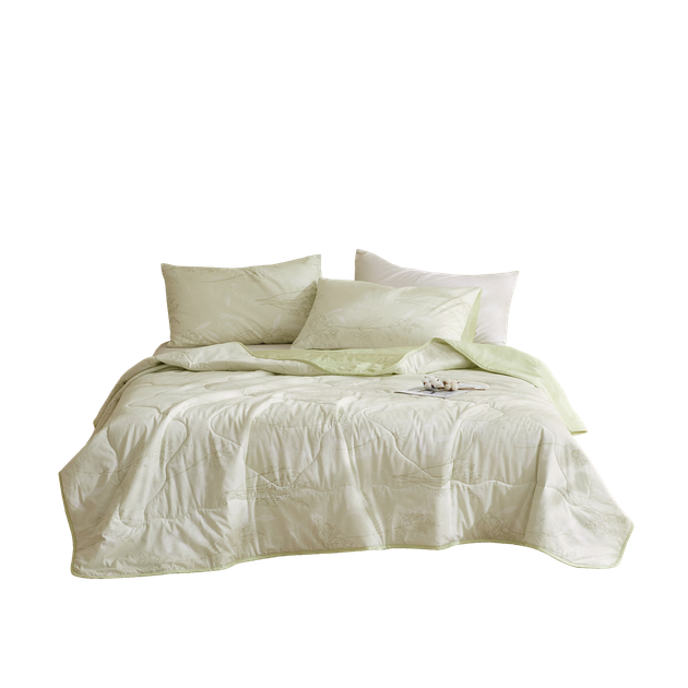 Ковдра Luolai Home Textiles Deep Sleep Four Seasons класу А, машинне прання, 100% бавовна, приємна для шкіри, тепла, для весни та осені, зелена, 200*230 см. - Фото 4 Ковдра Luolai Home Textiles Deep Sleep Four Seasons класу А, машинне прання, 100% бавовна, приємна для шкіри, тепла, для весни та осені, зелена, 200*230 см. - зображення 4
