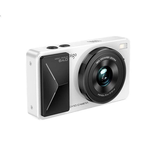 Фотоаппарат Aigo Patriot D6 компактный ретро для путешествий, двойная камера, белый, 32 ГБ - изображение 2