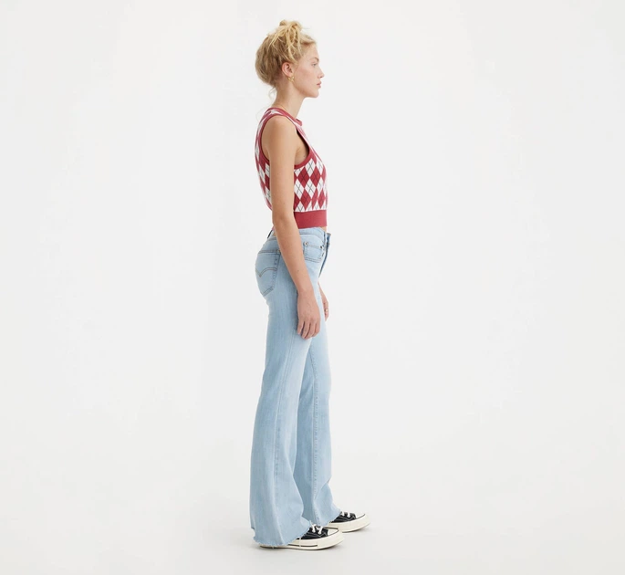 Расклешенные женские джинсы Levi's 726 с высокой посадкой 1159817645 (Голубой W32 L30) - Фото 2 Расклешенные женские джинсы Levi's 726 с высокой посадкой 1159817645 (Голубой W32 L30) - зображення 2