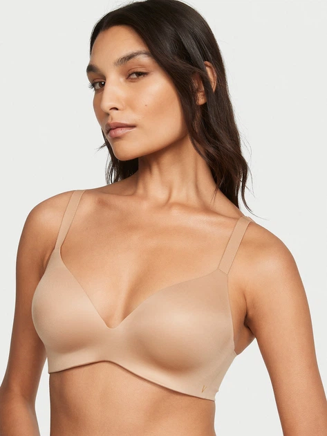 Женский комплект белья Victoria's Secret лиф Push-Up и трусики брифы 1161236733 (Бежевый 38B/L) - изображение 2