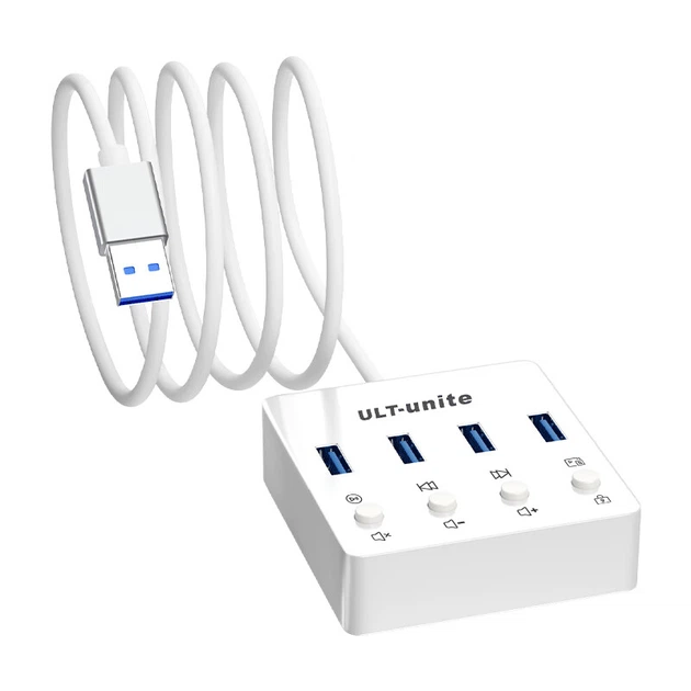 USB-концентратор ULT-Unite 3.0, док-станция расширения, высокоскоростной, четыре порта, для ноутбуков и настольных компьютеров, с удлинительным кабелем - Фото 4 USB-концентратор ULT-Unite 3.0, док-станция расширения, высокоскоростной, четыре порта, для ноутбуков и настольных компьютеров, с удлинительным кабелем - изображение 4