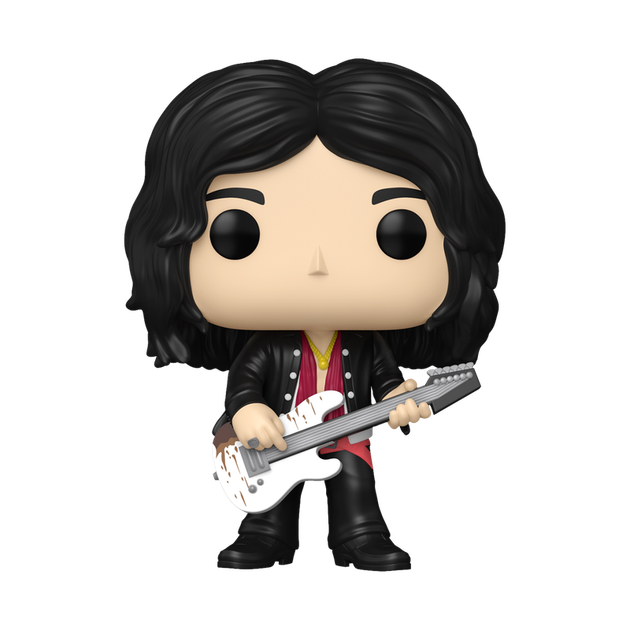 Фигурка Funko Pop! Rocks: Aerosmith — #476 Джо Перри с белой гитарой (Joe Perry with White Guitar) - изображение 2