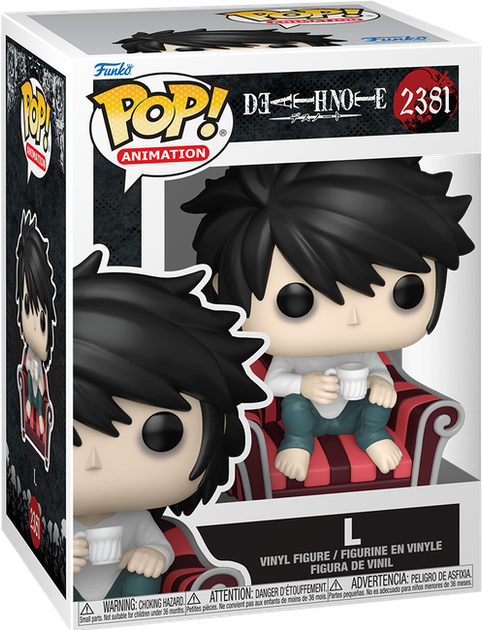 Фігурка Funko Pop! Animation: Death Note (Зошит смерті) — #2381 L (L) - Фото 1 Фігурка Funko Pop! Animation: Death Note (Зошит смерті) — #2381 L (L) - зображення 1