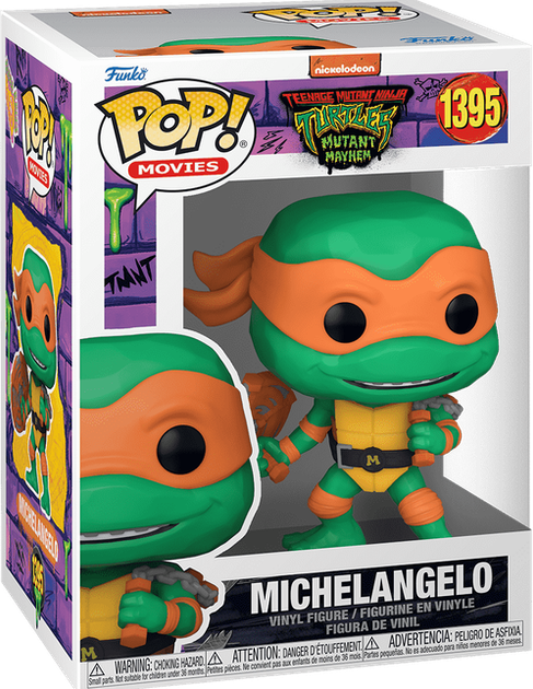 Фигурка Funko Pop TMNT — #1395 Michelangelo (Mutant Mayhem), Микеланджело (Погром мутантов) - Фото 1 Фигурка Funko Pop TMNT — #1395 Michelangelo (Mutant Mayhem), Микеланджело (Погром мутантов) - изображение 1