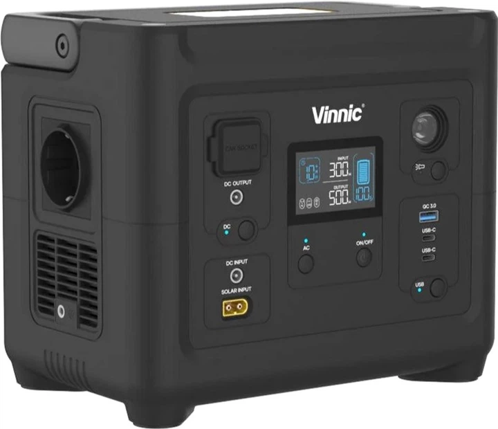 Зарядная станция Vinnic BATUR MINI Power Station PSB500 / 500 Вт / 288 Вт⋅ч (PSB500-288wh-220-EUREF) Refurbished - изображение 2