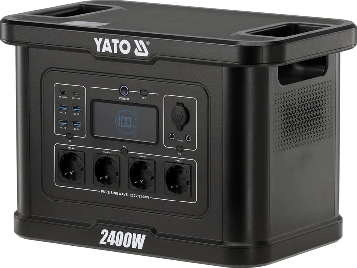 Зарядная станция YATO YT-83095 / 2400 Вт / 2232 Вт·ч / LiFePO4 (5906083126697) - Фото 1 Зарядная станция YATO YT-83095 / 2400 Вт / 2232 Вт·ч / LiFePO4 (5906083126697) - изображение 1