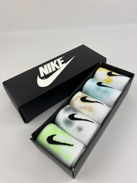 Женские Цветные высокие Носки – Tie-Dye Подарочный набор в коробке 5 пар Розмір(40-45) – Білий з різнобарвним B45W3nedi-1337 - Фото 4 Женские Цветные высокие Носки – Tie-Dye Подарочный набор в коробке 5 пар Розмір(40-45) – Білий з різнобарвним B45W3nedi-1337 - изображение 4