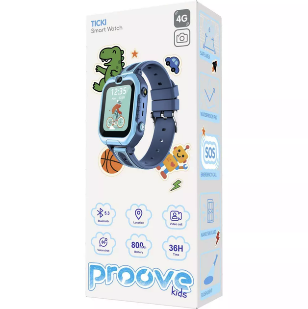 Смарт-годинник для дітей Proove Kids Ticki з камерою та Nano SIM - зображення 6