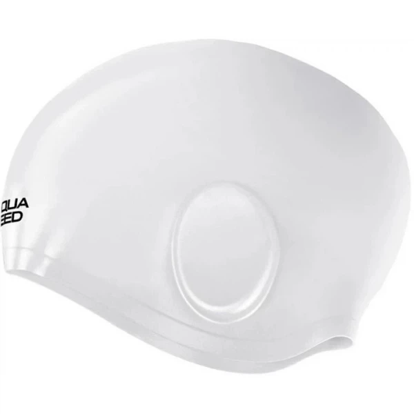 Шапка для плавания Aqua Speed Ear Cap Volume Белый (1000-284-05) - изображение 2