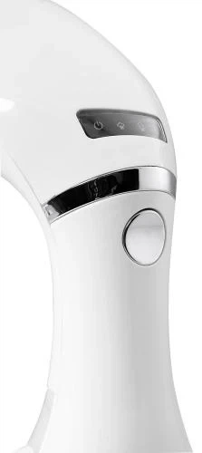 Відпарювач Liberton LHS-6904, White, 1600W, постійна пара 25 г/хв, 3 режими, об'єм бака для води 280мл, LED-дисплей, паровий удар, вертикальне та горизонтальне відпарювання, кліпса для брюк+щітка, антикрапля - зображення 9