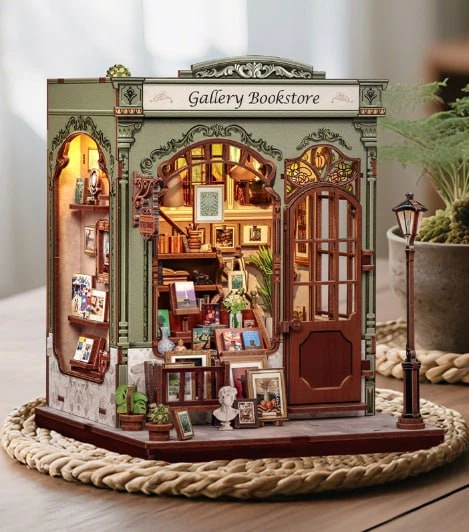 Бук Нук Книжкова галерея Інтер'єрний конструктор Book Nook Gallery Bookstore DIY CWGC-214 - изображение 5