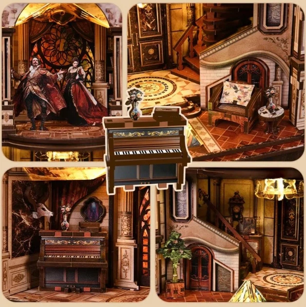 Бук Нук Театр мрій Book Nook Dream Opera House DIY Інтер'єрний конструктор AH01-007 - изображение 3