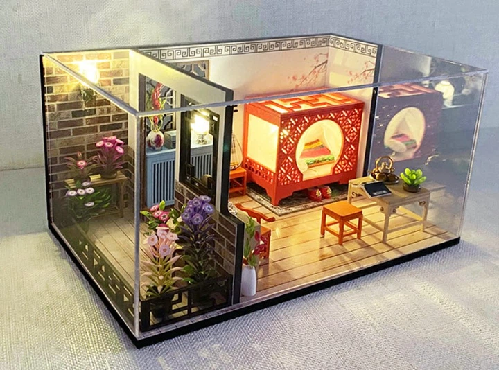 Румбокс Кімната в китайському стилі Інтер'єрний конструктор Roombox MD-22 + купол - Фото 3 Румбокс Кімната в китайському стилі Інтер'єрний конструктор Roombox MD-22 + купол - изображение 3