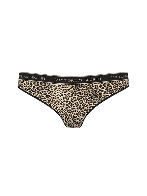 Трусики тонг Victoria's Secret с логотипом 1160980929 (Леопардовый M) - изображение 3