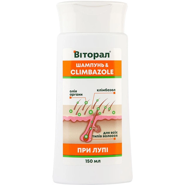 Шампунь против перхоти с климбазолом Виторал ТМ Aromat 150 мл - Фото 2 Шампунь против перхоти с климбазолом Виторал ТМ Aromat 150 мл - изображение 2
