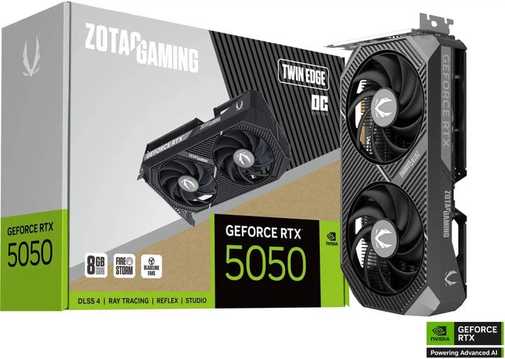Відеокарта RTX 5050 8Gb Zotac Gaming Twin Edge OC (ZT-B50500H-10M) - изображение 7