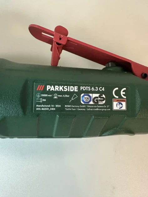 Пневмотична міні болгарка Parkside PDTS 6,3 C4 - Фото 3 Пневмотична міні болгарка Parkside PDTS 6,3 C4 - изображение 3