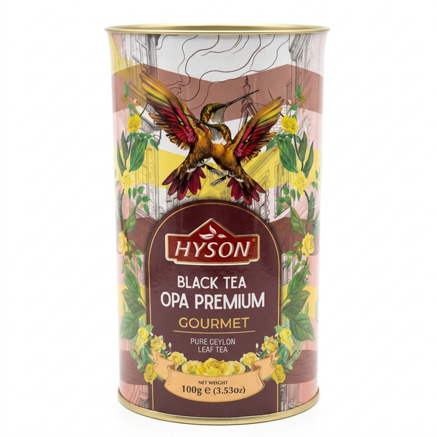 Чай Хайсон Gourmet Black Tea Opa Premium 100г - Фото 1 Чай Хайсон Gourmet Black Tea Opa Premium 100г - зображення 1