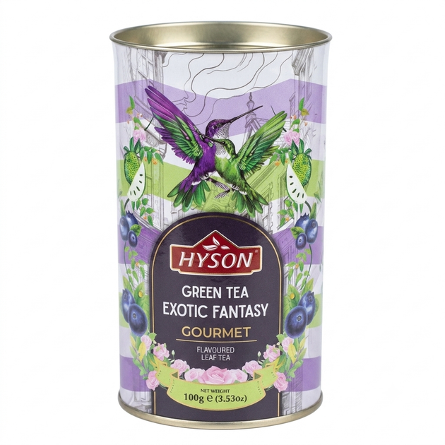 Чай Хайсон Gourmet Green Tea Exotic Fantasy 100г - Фото 1 Чай Хайсон Gourmet Green Tea Exotic Fantasy 100г - зображення 1