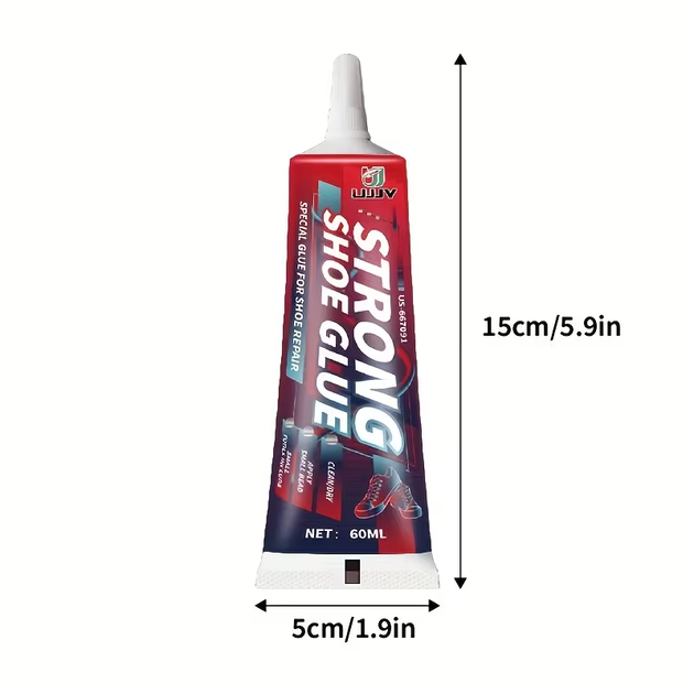 Професійний водостійкий клей для ремонту взуття UJJY Strong Shoe Glue (60 мл) + набір для зачистки та фіксації - зображення 2
