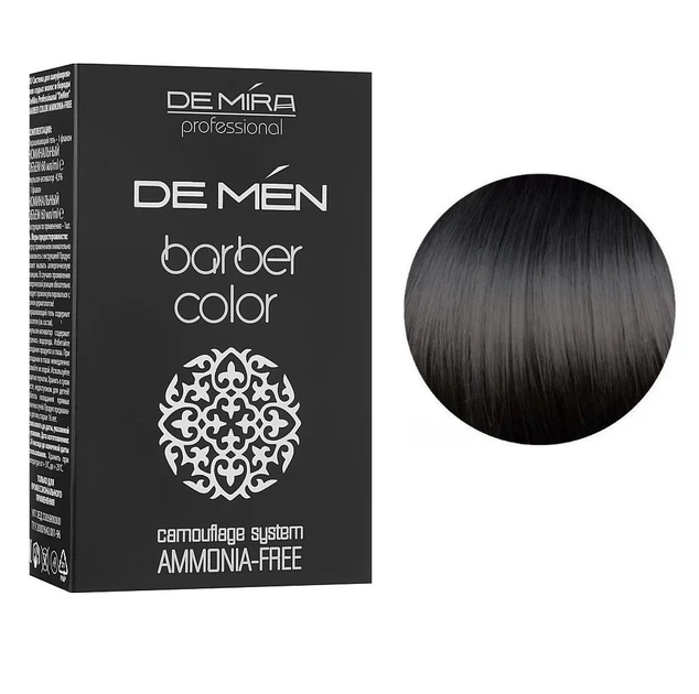 Система для камуфляжу волосся і бороди DeMira Professional 3/0 DeMen Barber Color Ammonia Free 60 мл - Фото 1 Система для камуфляжу волосся і бороди DeMira Professional 3/0 DeMen Barber Color Ammonia Free 60 мл - изображение 1