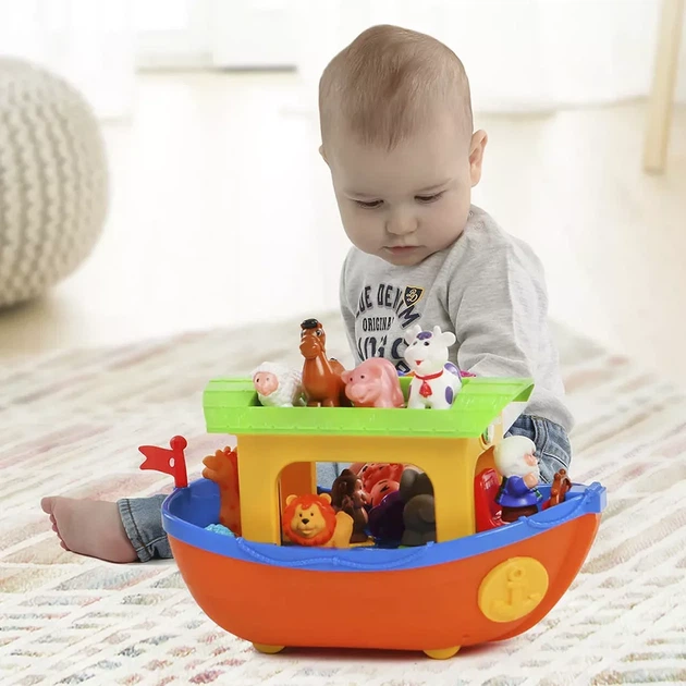 Игровой набор Kiddi Smart Ковчег Ноя украинский язык (063404) - Фото 7 Игровой набор Kiddi Smart Ковчег Ноя украинский язык (063404) - изображение 7