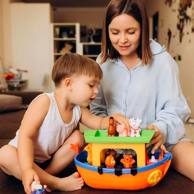 Игровой набор Kiddi Smart Ковчег Ноя украинский язык (063404) - Фото 9 Игровой набор Kiddi Smart Ковчег Ноя украинский язык (063404) - изображение 9