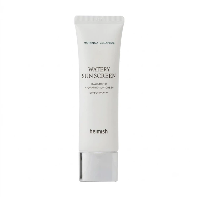 Сонцезахисний крем Heimish Moringa Ceramide Hyaluronic Acid Hydrating Watery Sunscreen 50ml - Фото 1 Сонцезахисний крем Heimish Moringa Ceramide Hyaluronic Acid Hydrating Watery Sunscreen 50ml - изображение 1