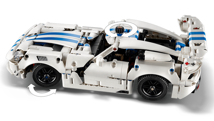 Конструктор Lego Спортивний Автомобіль Dodge Viper GTS-R Technic 42234 - изображение 7
