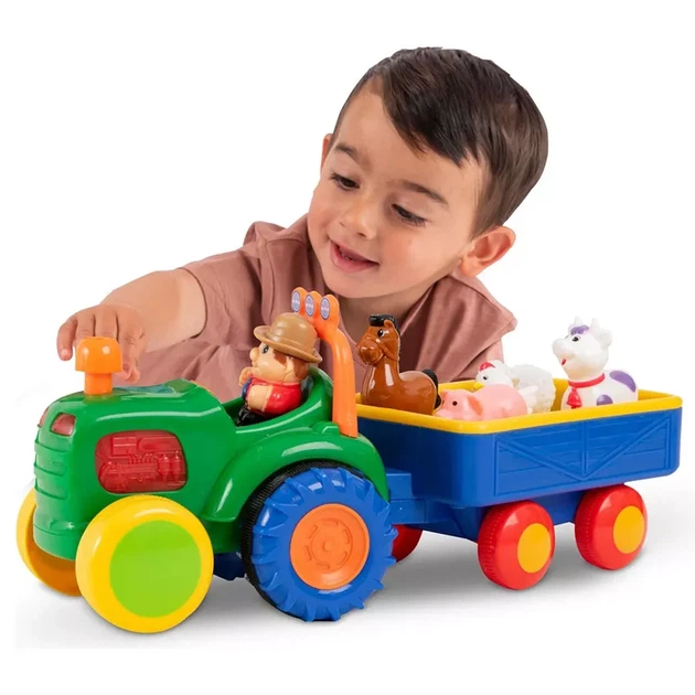 Игровой набор Kiddi Smart Трактор с трейлером (063180) - изображение 5
