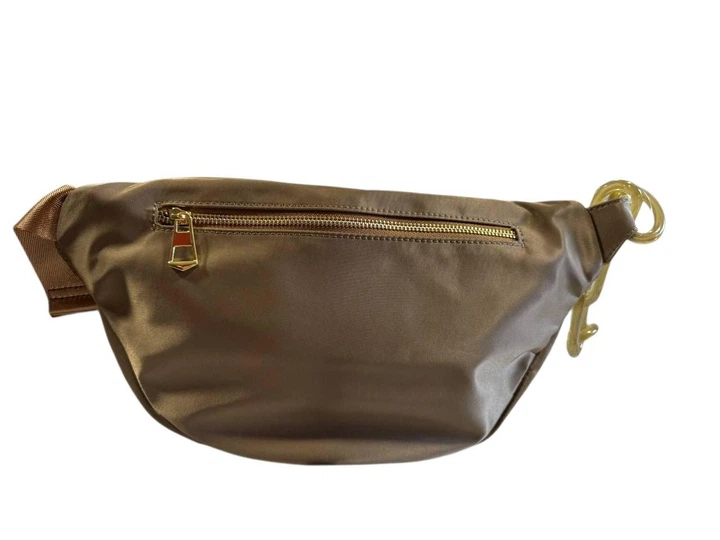 Женская сумка-бананка через плечо горчичная текстильная / Сумка на пояс кросс-боди 1 шт 21060 - Фото 6 Женская сумка-бананка через плечо горчичная текстильная / Сумка на пояс кросс-боди 1 шт 21060 - изображение 6