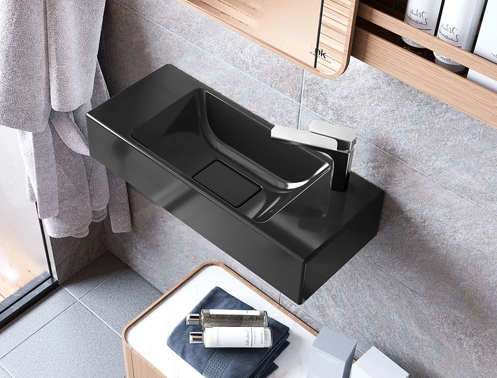 Умывальник подвесной Luxor Oniks 60 Black - изображение 3