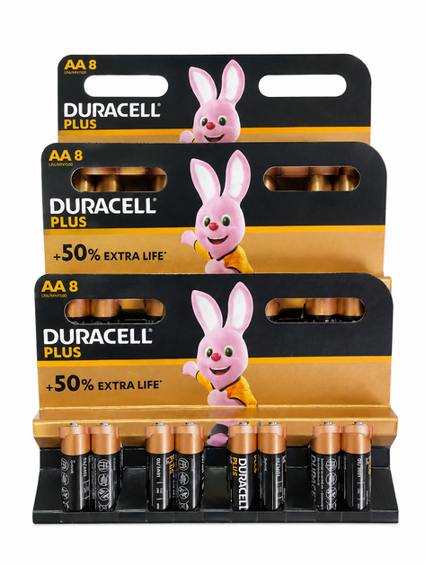 Щелочные батарейки Duracell AA (LR06) MN1500 8 шт - Фото 1 Щелочные батарейки Duracell AA (LR06) MN1500 8 шт - изображение 1