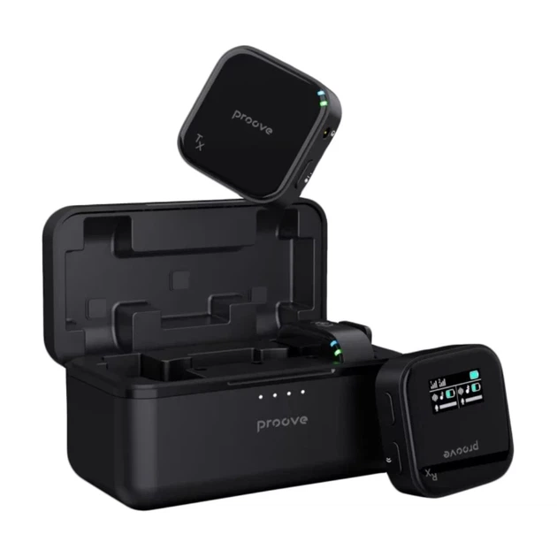 Бездротовий петличний мікрофон Proove Studio Black (PSWM15000201) - зображення 2