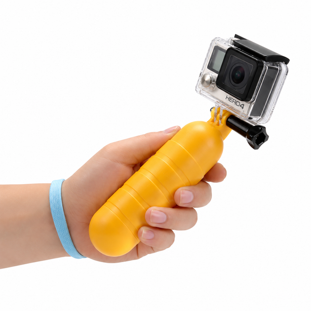Ручка-поплавок для екшн-камер GoPro, SJCAM, Xiaomi, Insta360, DJI та інші - Фото 10 Ручка-поплавок для екшн-камер GoPro, SJCAM, Xiaomi, Insta360, DJI та інші - зображення 10