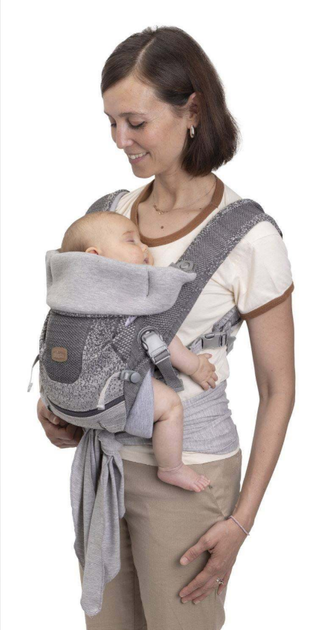 Сумка нагрудна Chicco Airy Hip Fit до 15 кг Сіра (8058664192335) - Фото 5 Сумка нагрудна Chicco Airy Hip Fit до 15 кг Сіра (8058664192335) - зображення 5