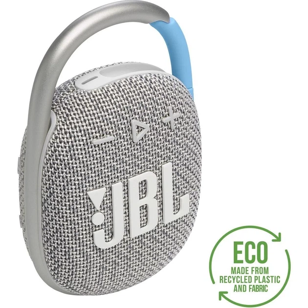 Бездротова колонка JBL Clip 4 Eco White (6925281967597) - Фото 3 Бездротова колонка JBL Clip 4 Eco White (6925281967597) - зображення 3