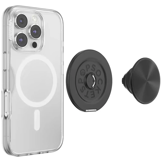 Держатель PopSockets Aluminum Radial Black (807693) - изображение 6