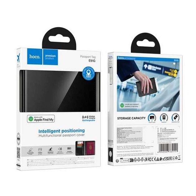 Локализатор Hoco E91G Apple FindMy кардхолдер Black (6942007664141) - Фото 7 Локализатор Hoco E91G Apple FindMy кардхолдер Black (6942007664141) - изображение 7