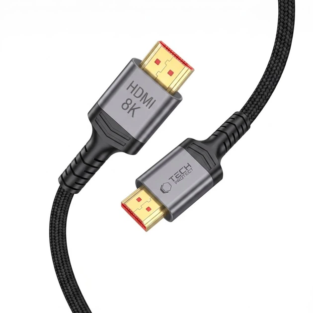 Кабель Tech-Protect UltraBoost HDMI 2.1 4K 120Hz / 8K 60Hz 300cm Black (5906302323692) - Фото 3 Кабель Tech-Protect UltraBoost HDMI 2.1 4K 120Hz / 8K 60Hz 300cm Black (5906302323692) - изображение 3