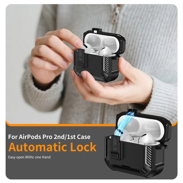 Чехол Tech-Protect Carbonox для AirPods Pro 3 Black with MagSafe (5906302333172) - изображение 5
